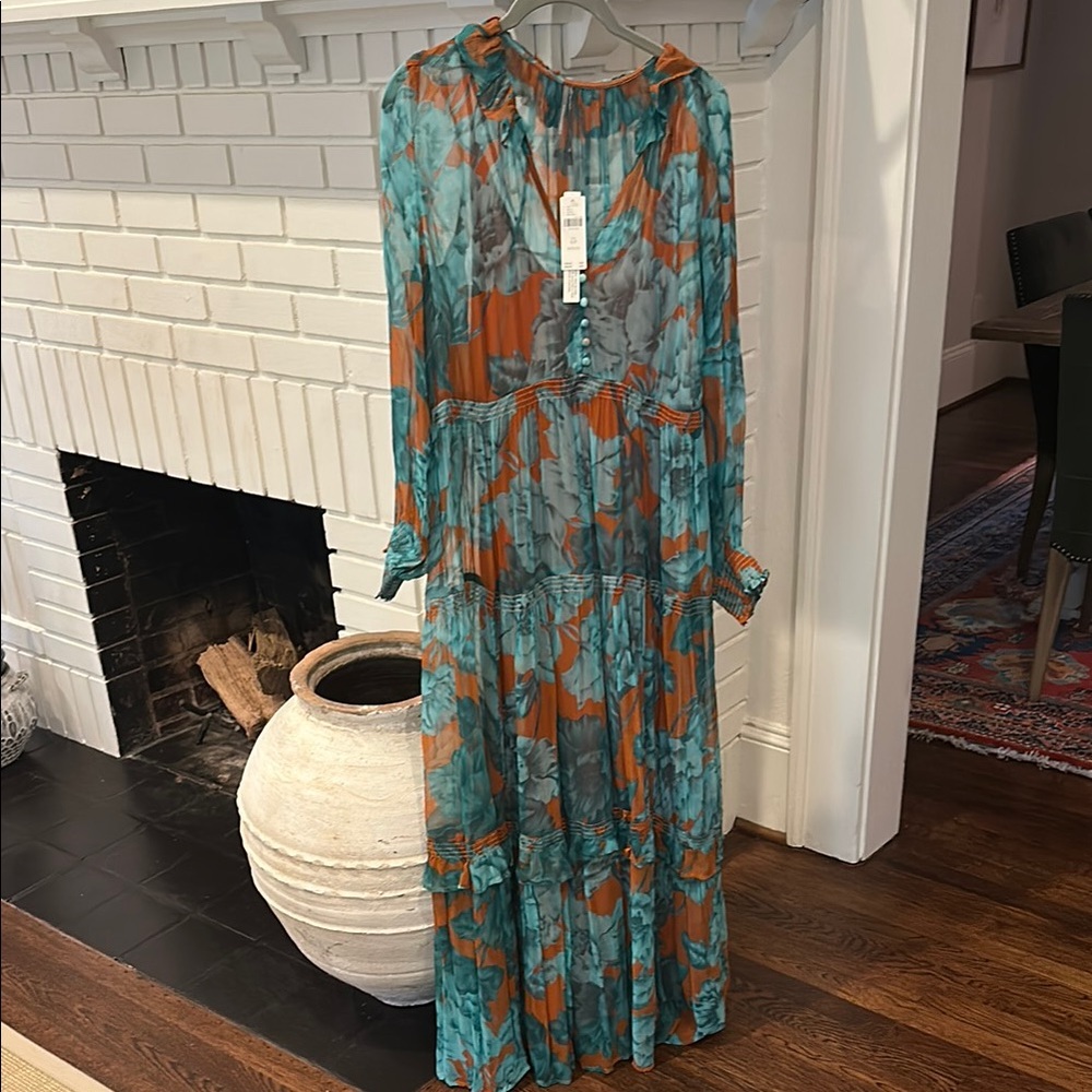NWT Anthropologie Multicolor Maxi Dress